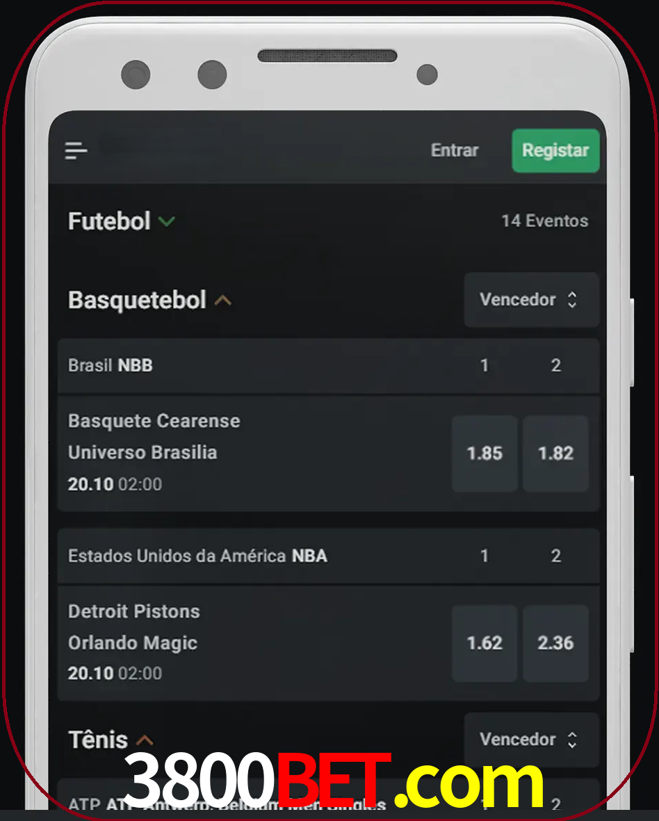 Aposte e assista aos esportes em formato ao vivo.