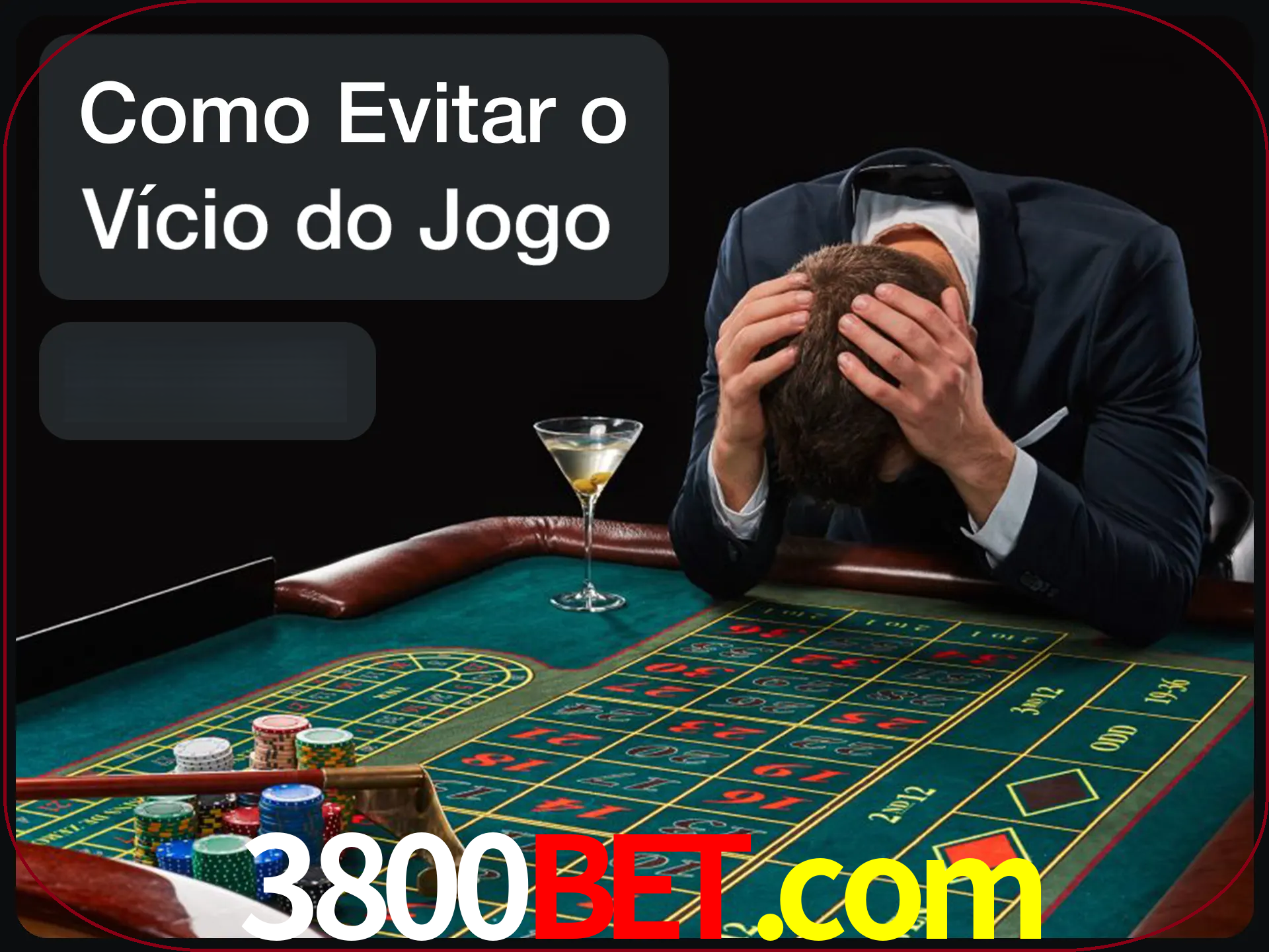 Você é responsável por cada uma de suas apostas.